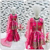 Oc 163 Satin With 5mm Sequans Embroidery Work Top With Sarara Dupatta Wholesale In India
